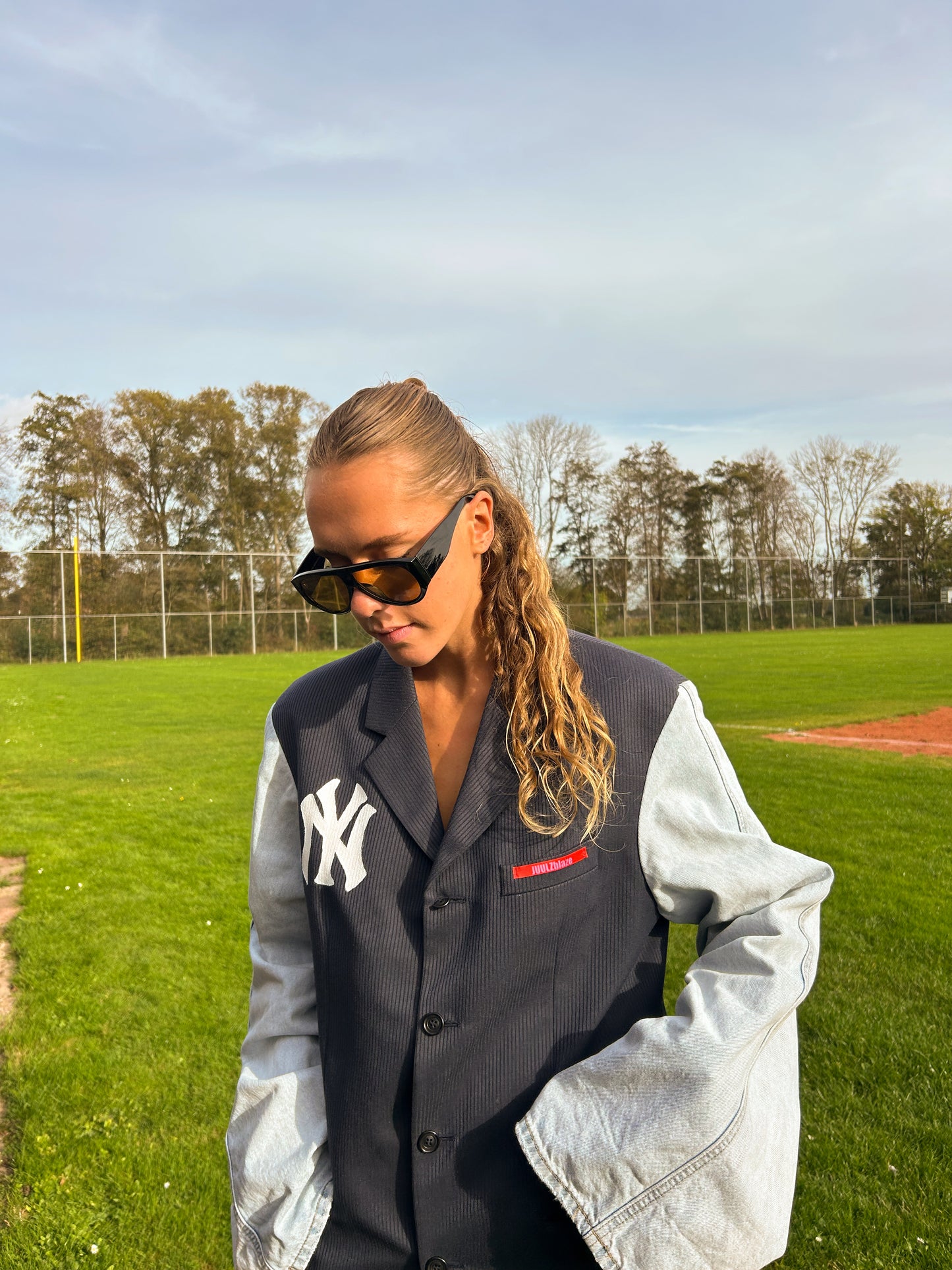 White Yankees Denim Blaze