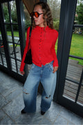 Buttoned Jeans